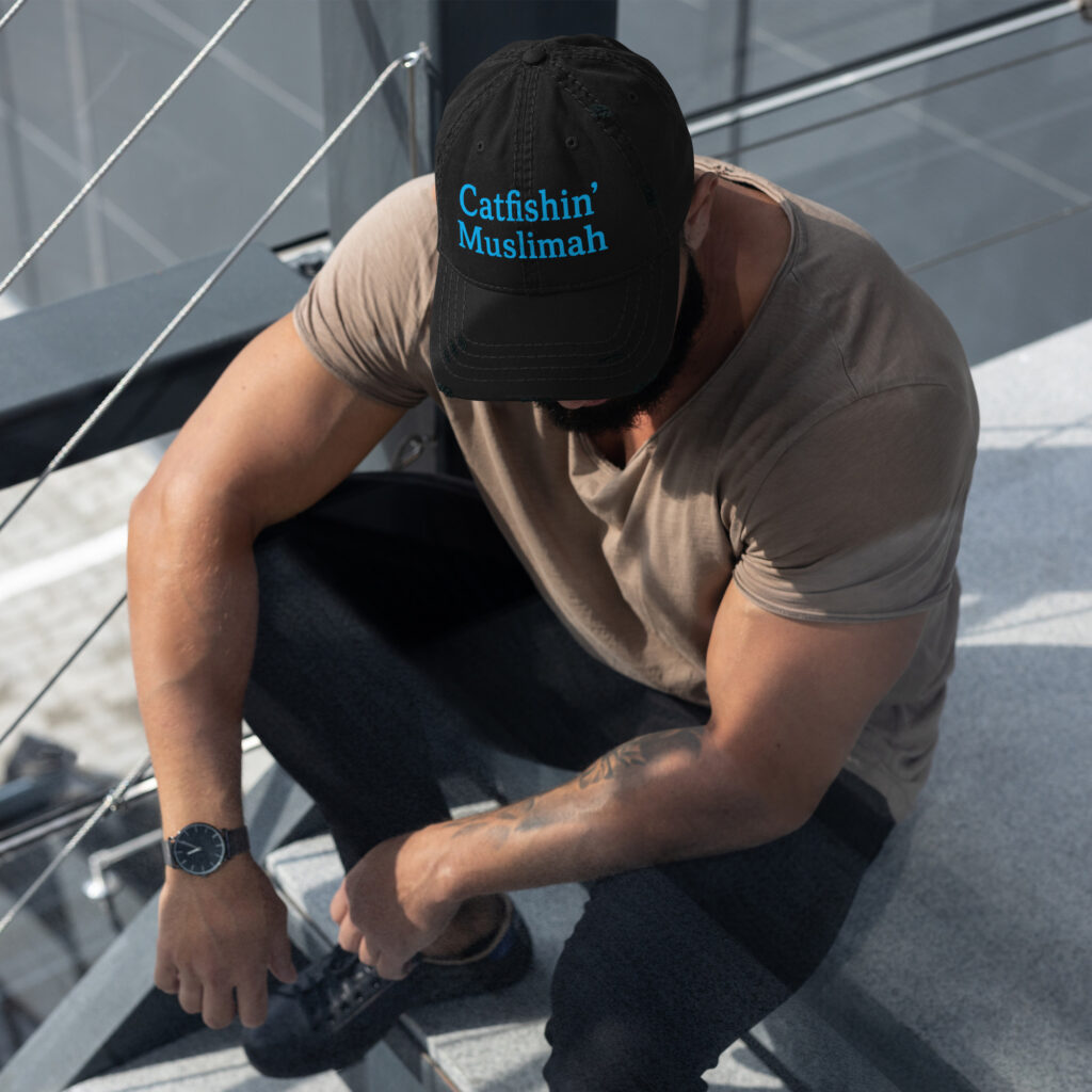 Catfishin' Muslimah Distressed Hat