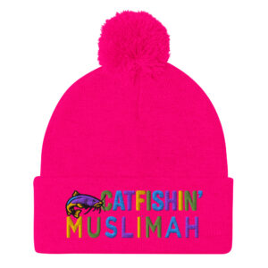Colorful Catfishin' Muslimah Pom-Pom Beanie