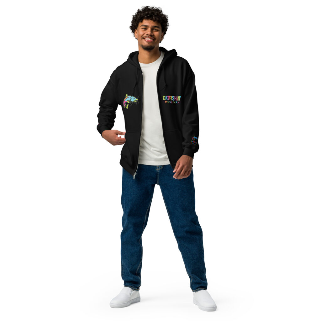 Catfishin' Muslimah Unisex Heavy Blend Zip Hoodie