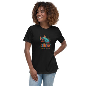🎣 Catfishin’ Muslimah™ Women’s Relaxed T‑Shirt