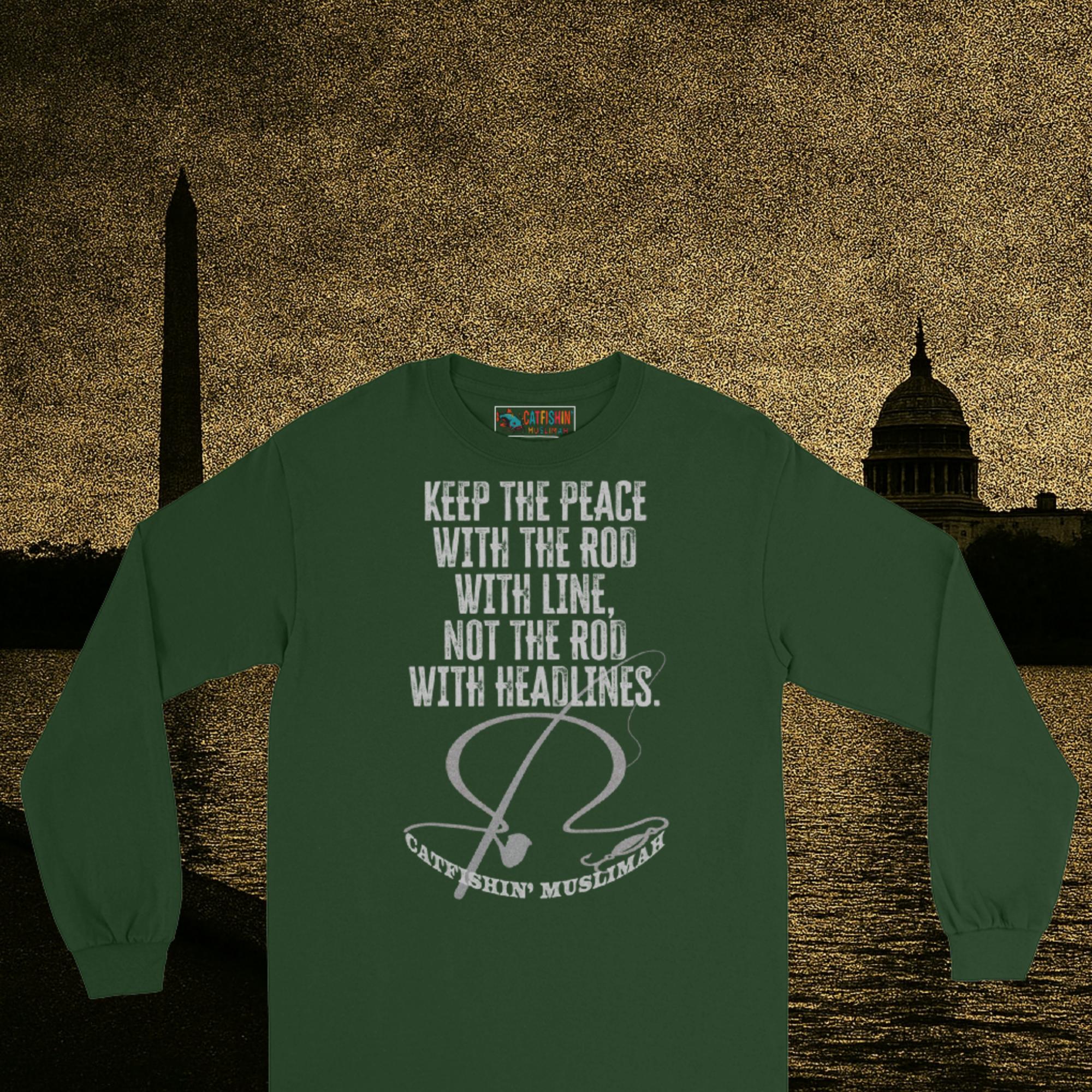 Keep The Peace Long Sleeve Shirt — Rods Over Violence™ Collection - Image 2