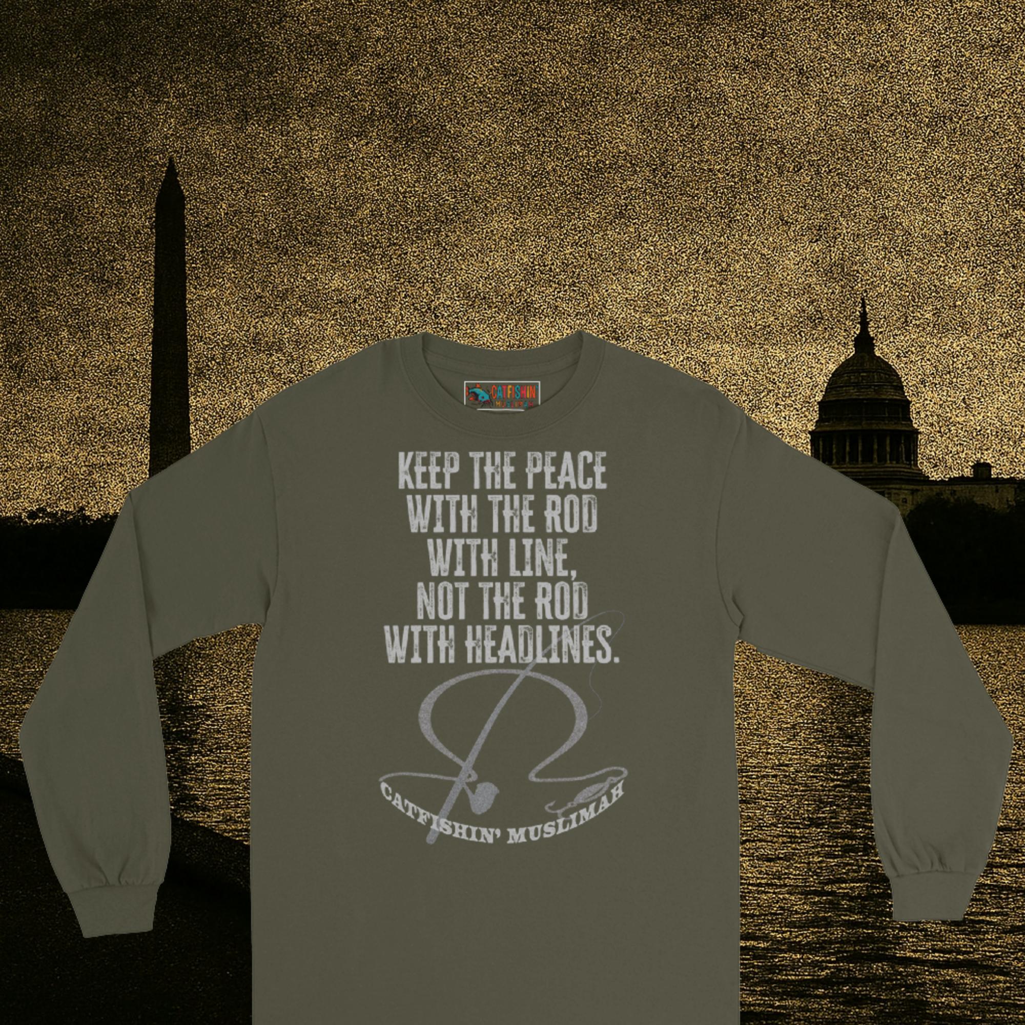 Keep The Peace Long Sleeve Shirt — Rods Over Violence™ Collection - Image 4