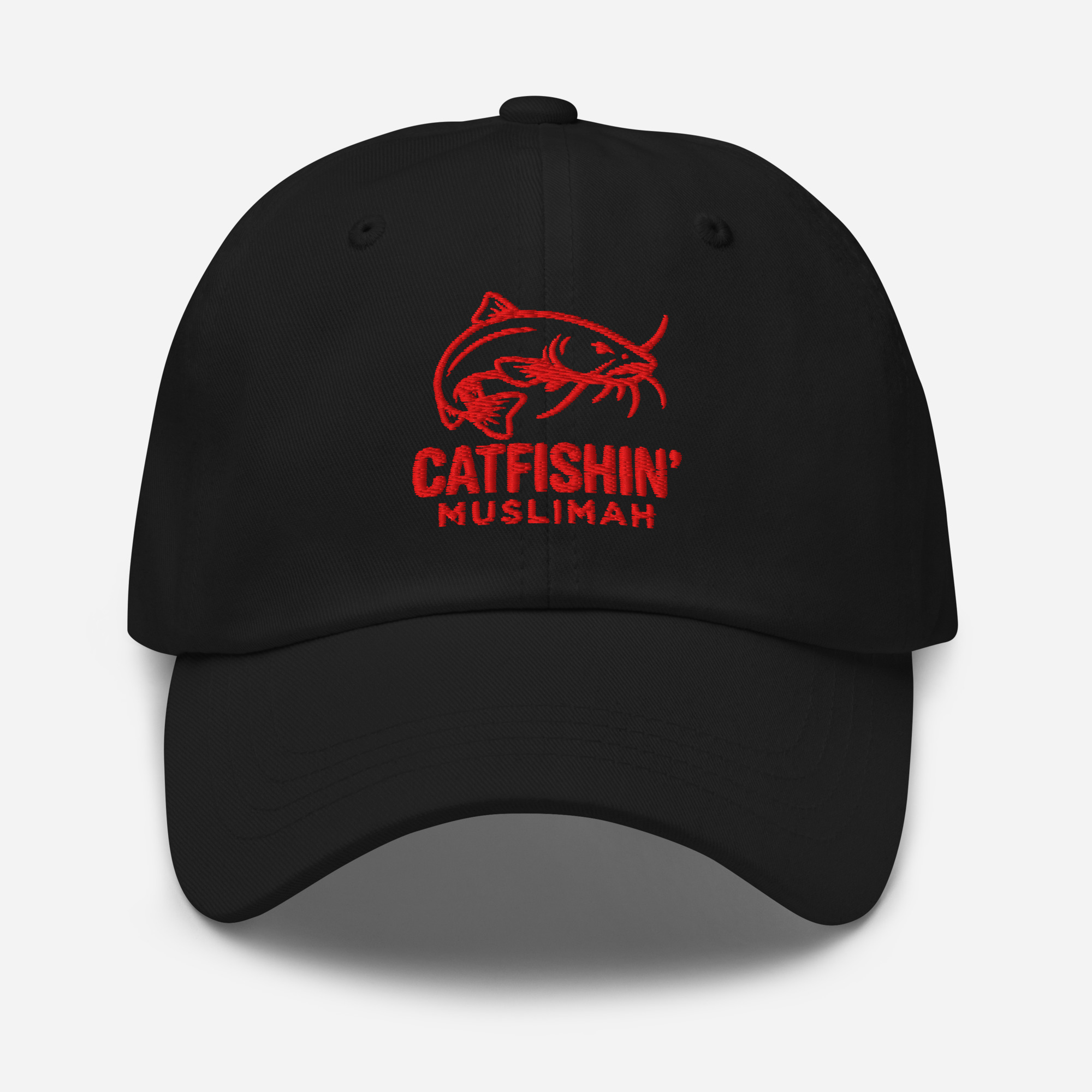 Red & Black Catfishin’ Muslimah™ Signature Dad Hat